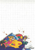 Diddl sheet A6 No. 178 Diddlina with bouquet of flowers