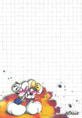 Diddl sheet A6 No. 178 Diddlina with bouquet of flowers