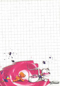 Diddl sheet A6 No. 178 Diddlina with bouquet of flowers