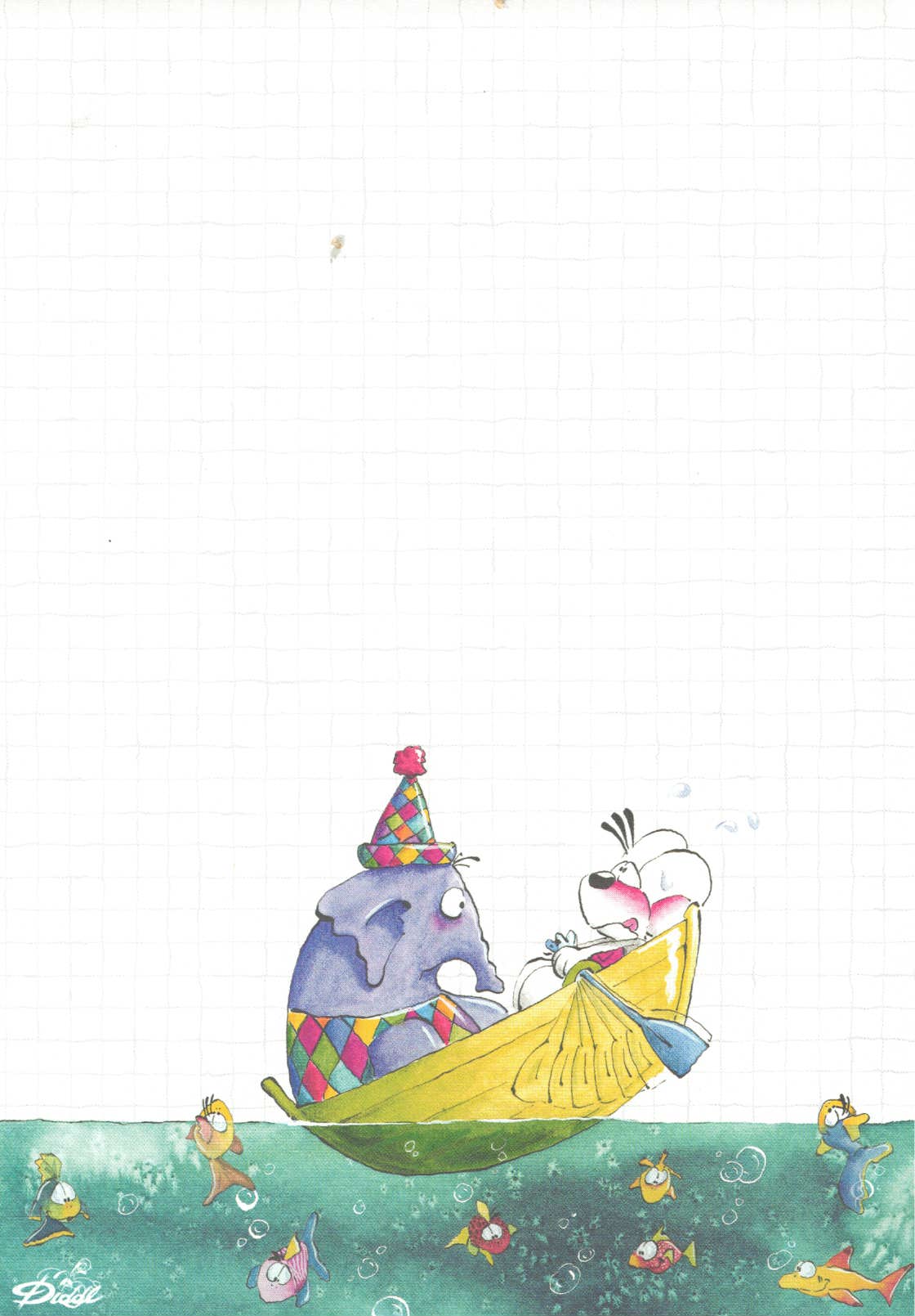Diddl sheet A5 No. 230 balloon pilot