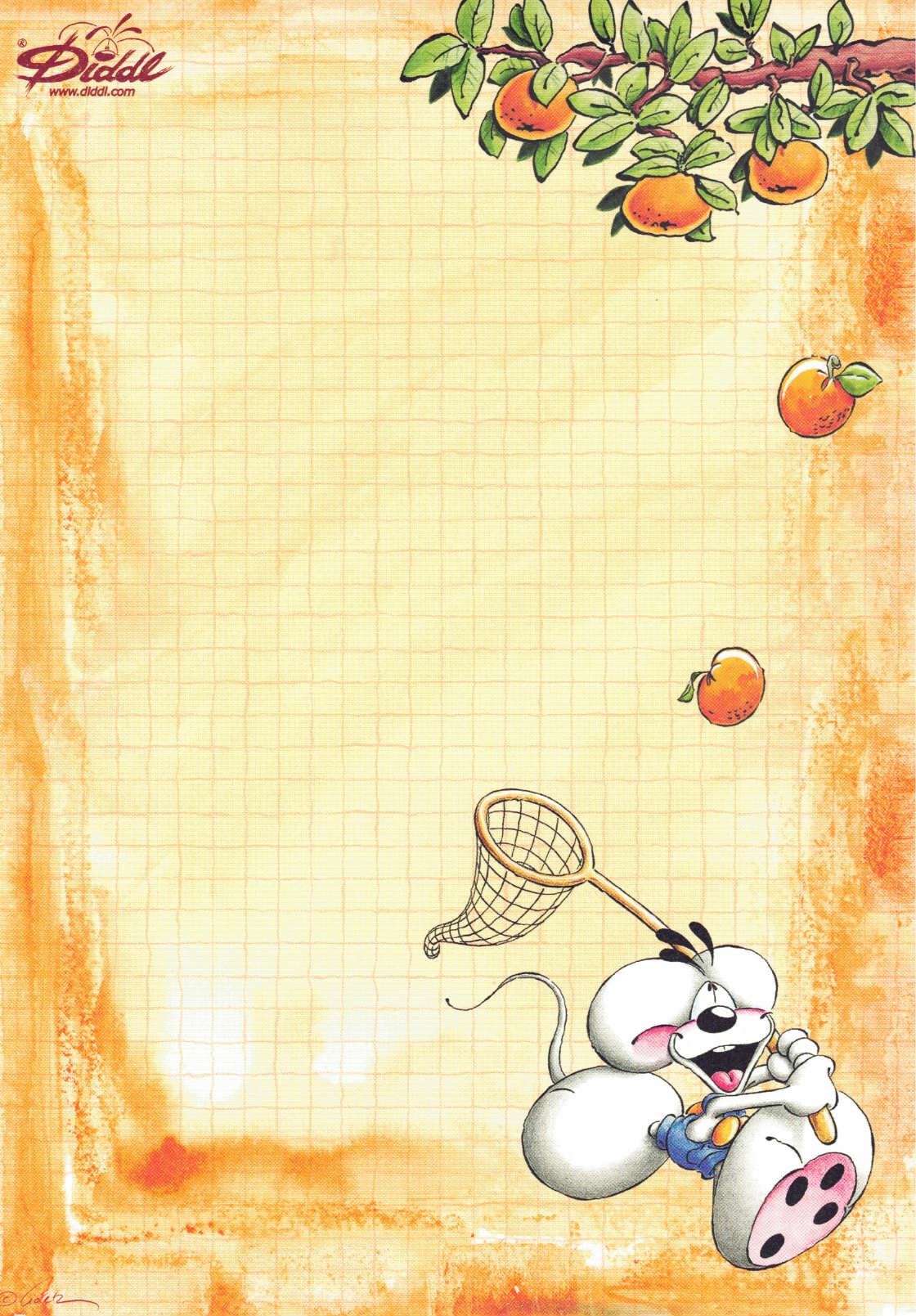 Diddl-Blatt A5 Nr. 273 Orangenjagd