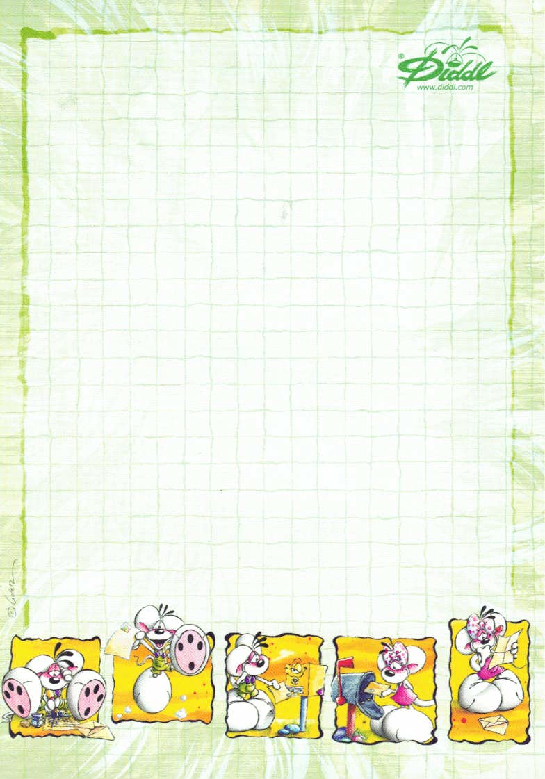 Diddl-Blatt A6 Nr. 173 Liebesbrief für Diddlina