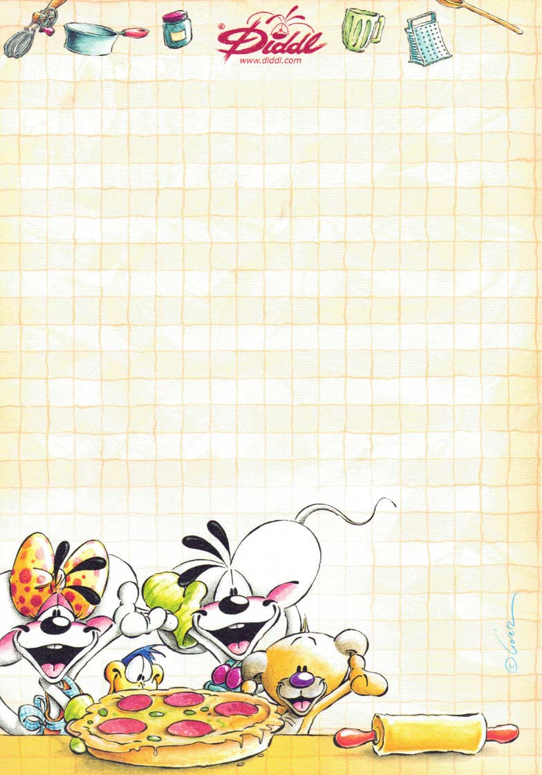 Diddl-Blatt A6 Nr. 161 Kuchenpräsentation
