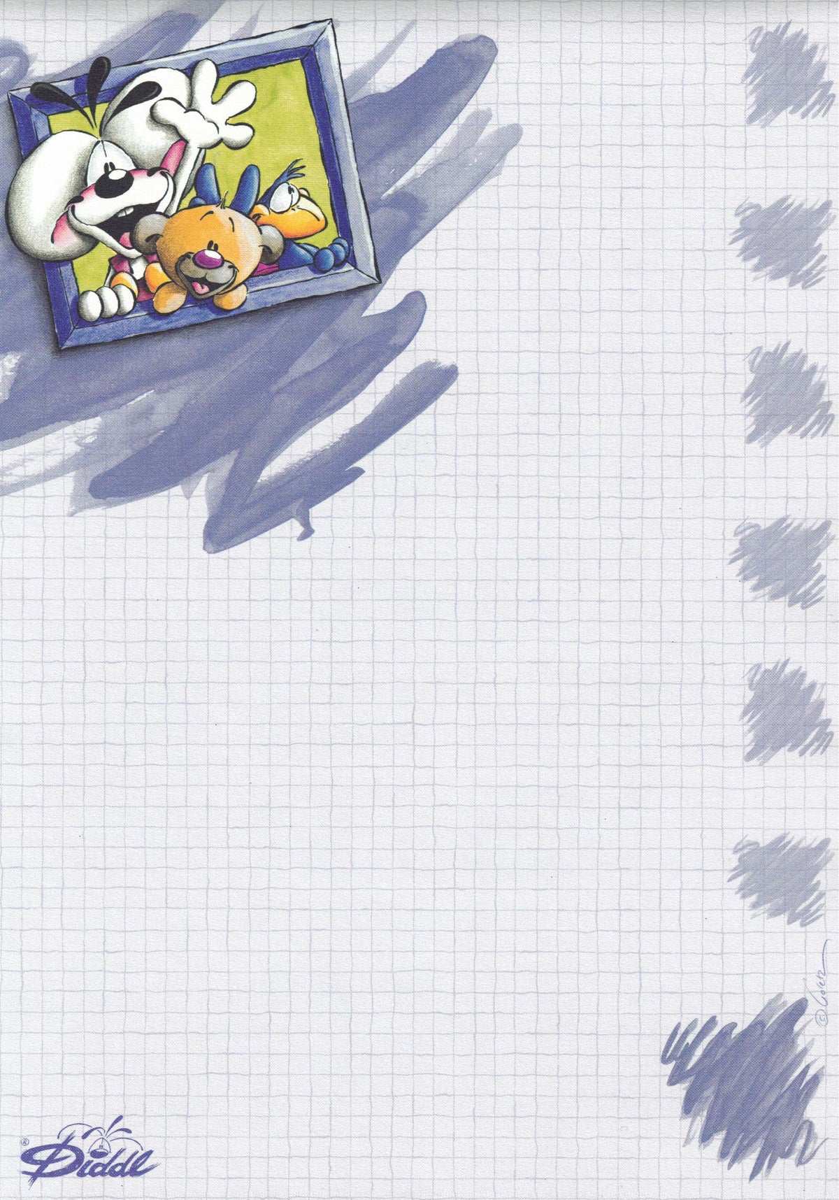 Diddl-Blatt A4 Nr. 89 Der passende Rahmen