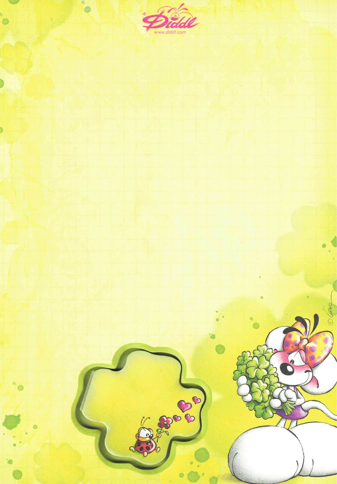 Diddl-Blatt A5 Nr. 381 Glücksklee-Diddlina