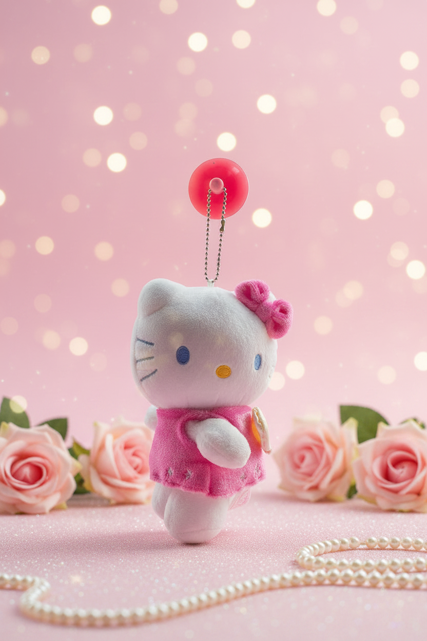 Hello Kitty Engel Plüsch 14 cm mit Saugnapf