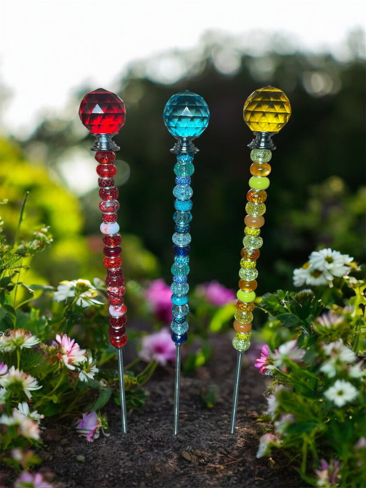 Gartenstecker mit Kugel