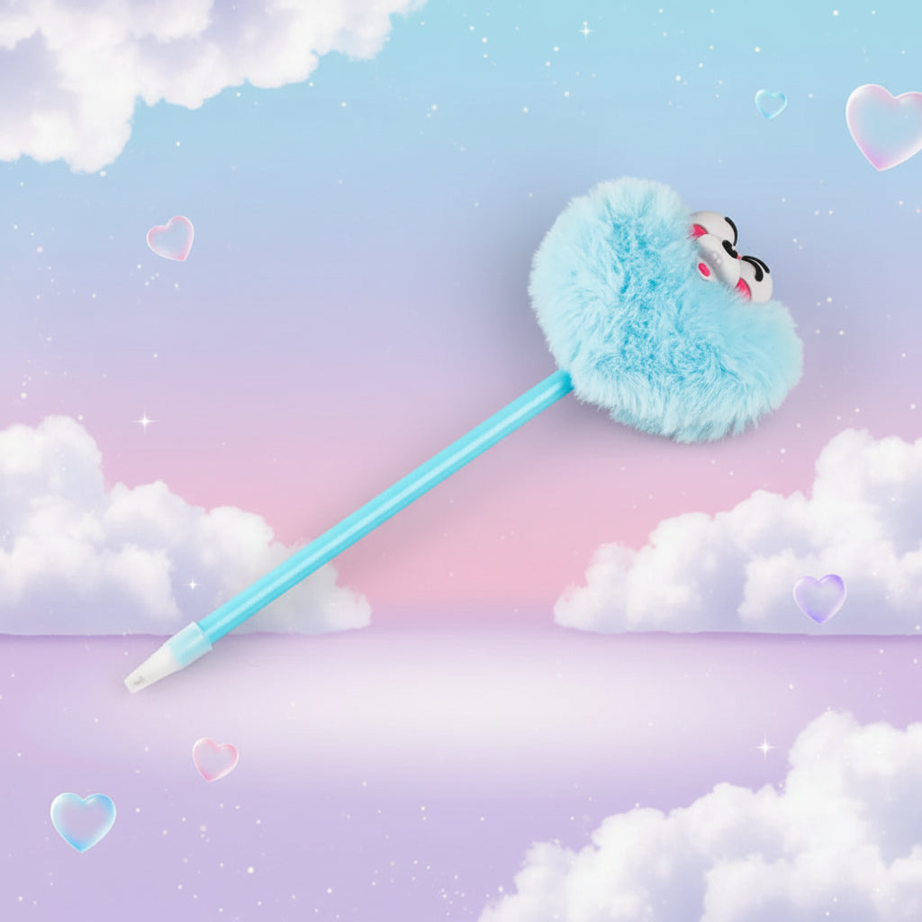 Diddl pen with pom-pom