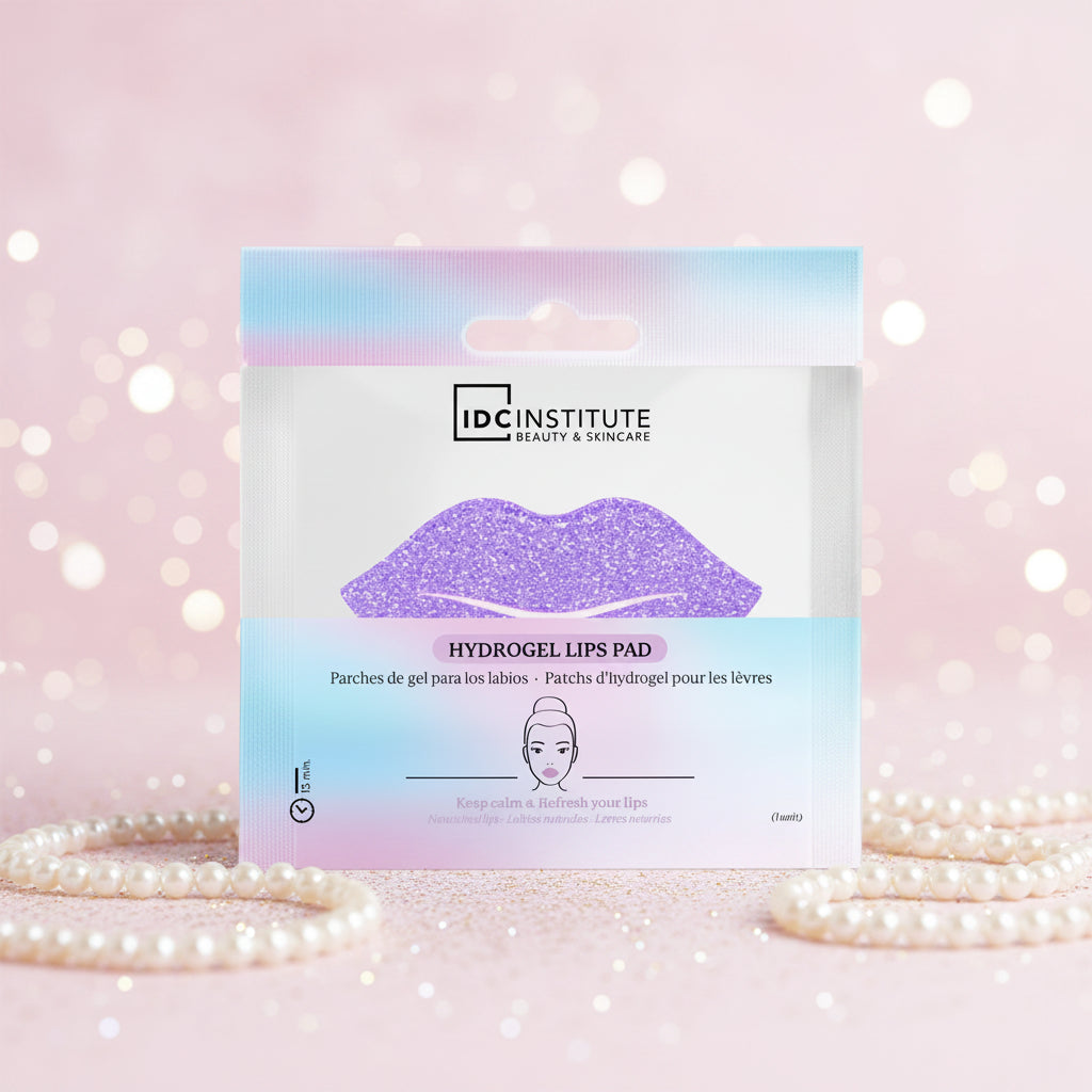 IDC Institute Hydrogel-Lippenmaske mit Glitzer lila