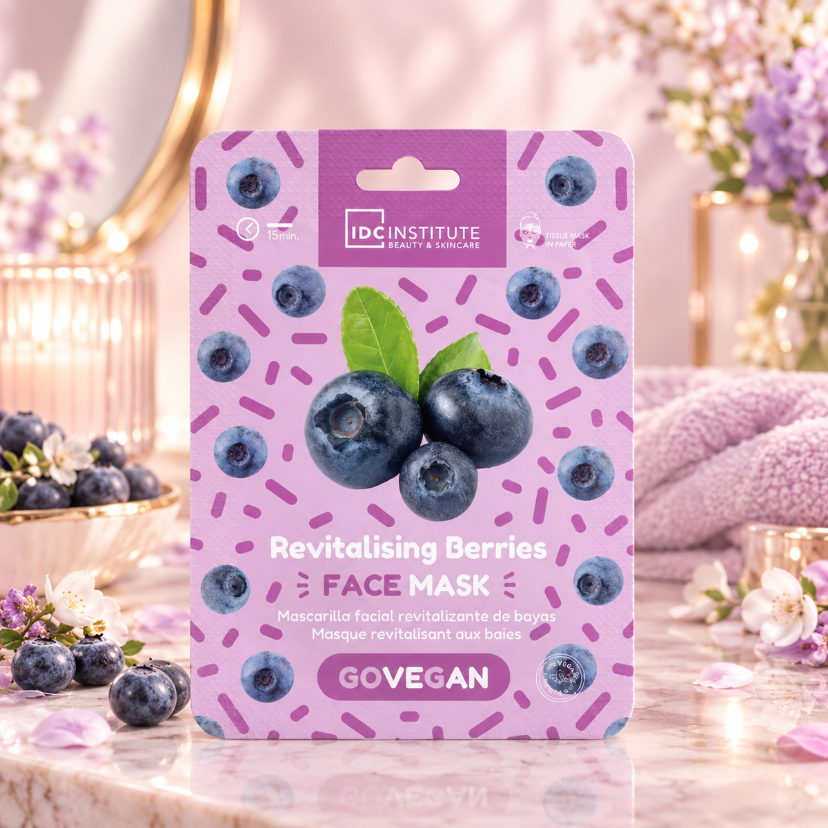 IDC Institute Vegane Gesichtsmaske mit roten Beeren