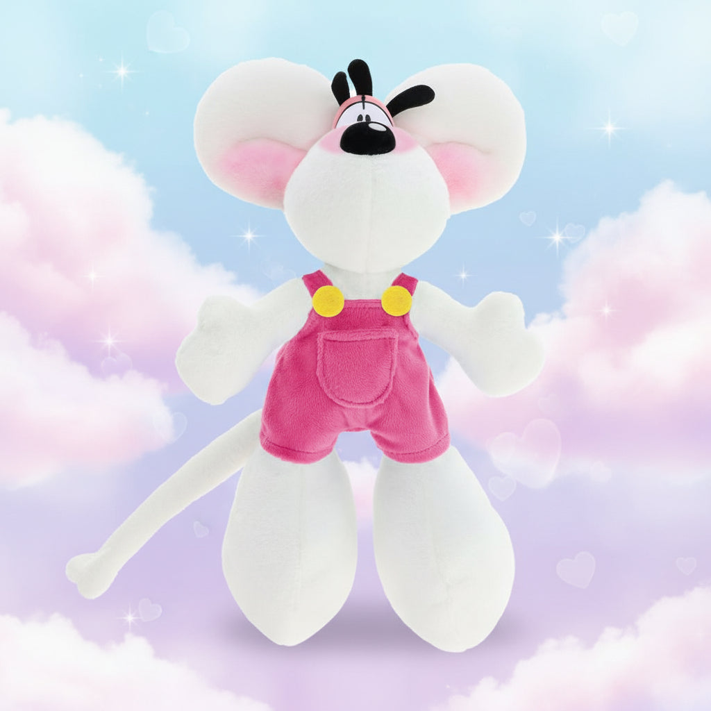 Peluche Diddl en salopette, 30 cm