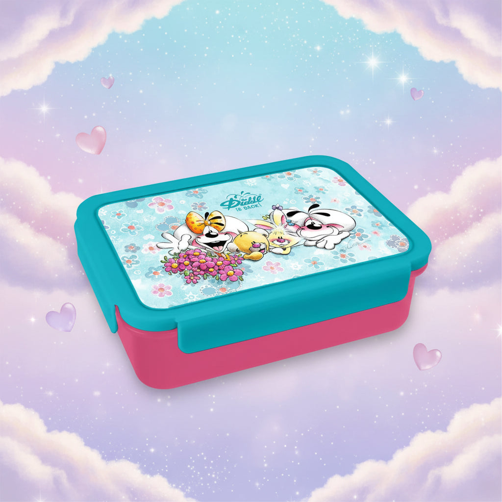 Diddl Lunchbox, PP, ca. 800ml, mit Fächern, blau