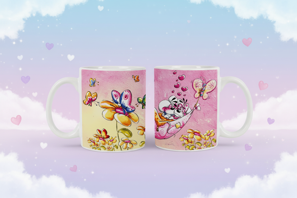 Diddl Tasse Rosa