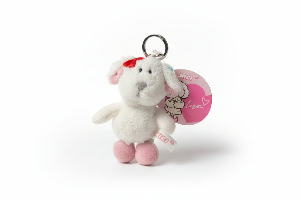 Porte-clés NICI Chien avec nœud papillon 33541