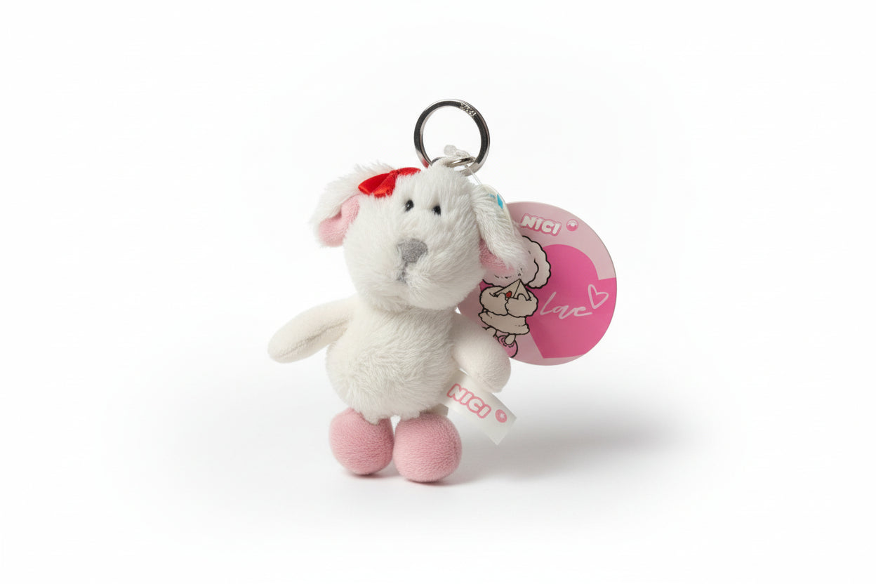 NICI Schlüsselanhänger Hund mit Masche 33541