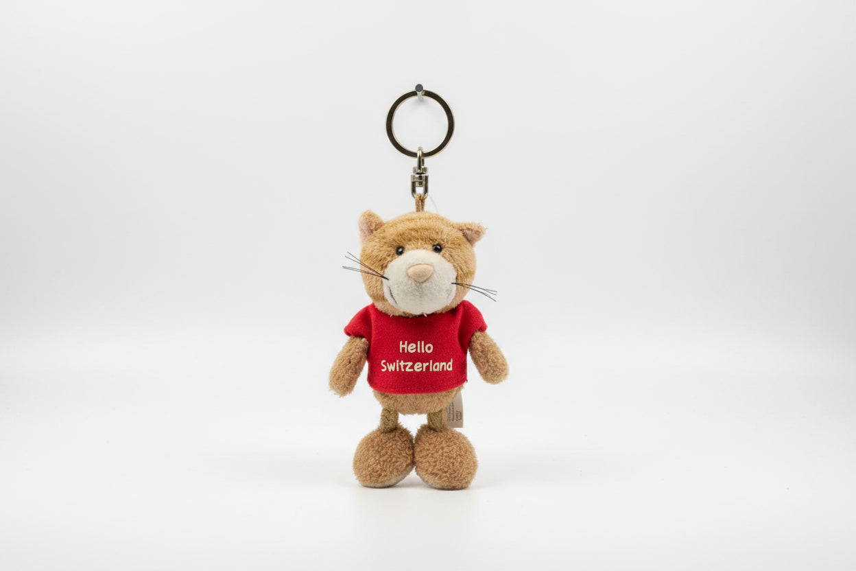 NICI Schlüsselanhänger Katze Hello Switzerland 19773