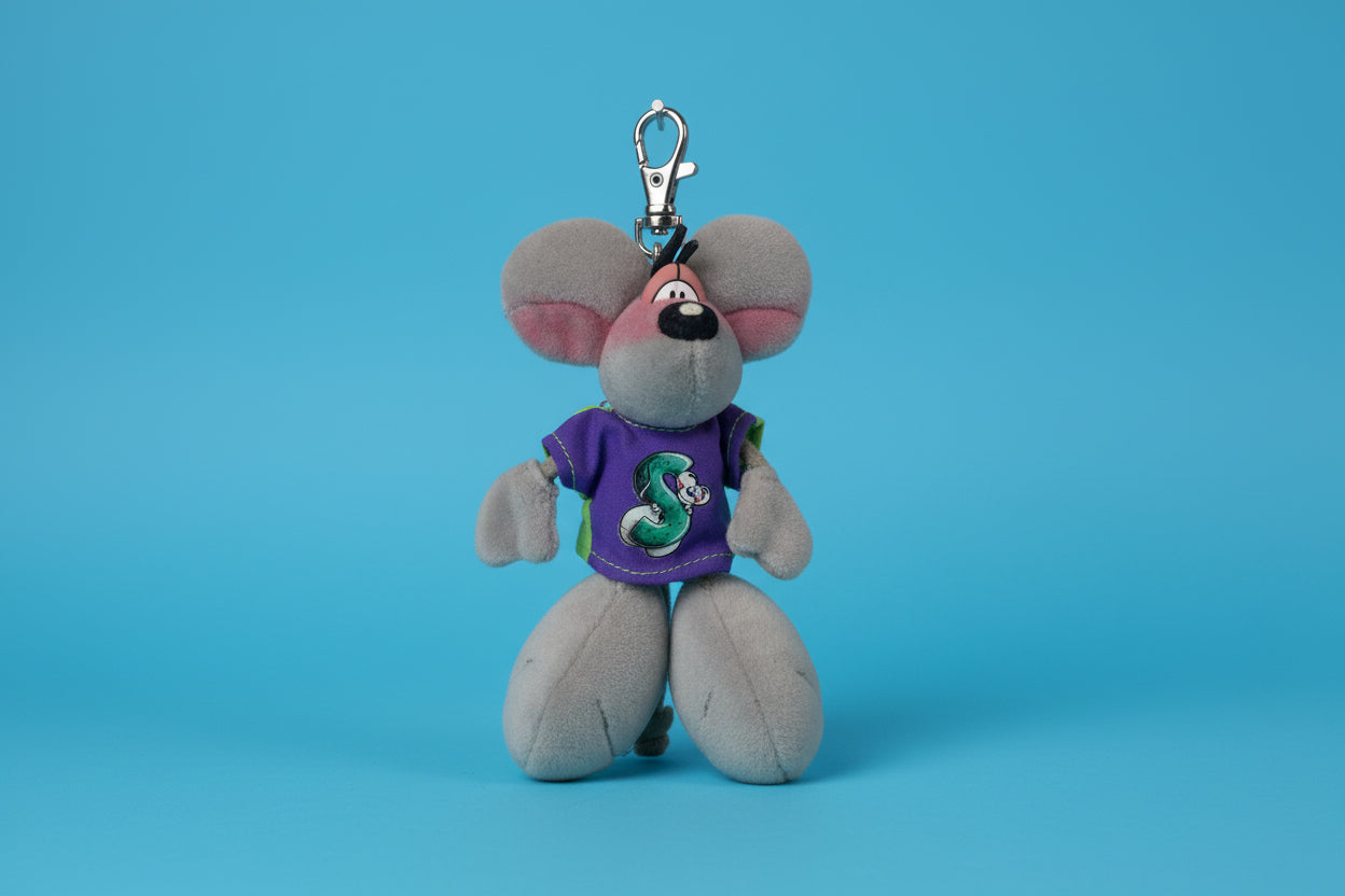 Diddl grau mit Buchstabe "S" ohne Etikette, Ausstellungsmodell