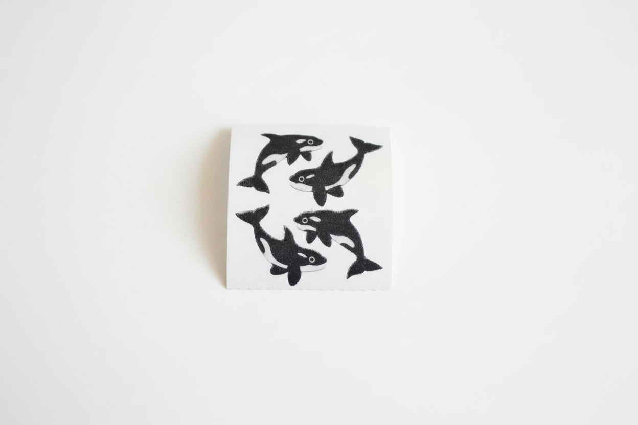 Sandylion Wal / Whale / Orca Fuzzy quadratisch