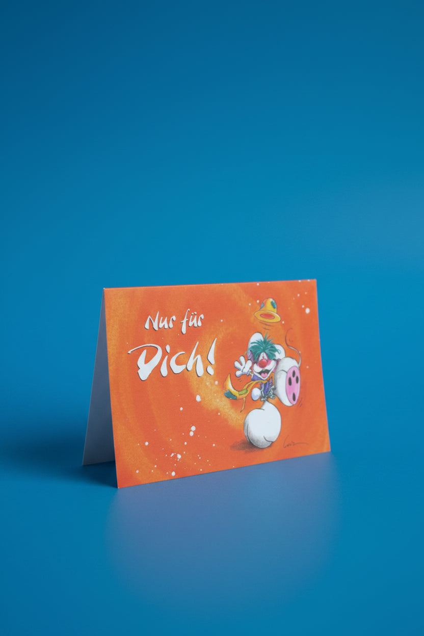 Diddl Funcard Holder orange Ausstellungsmodell