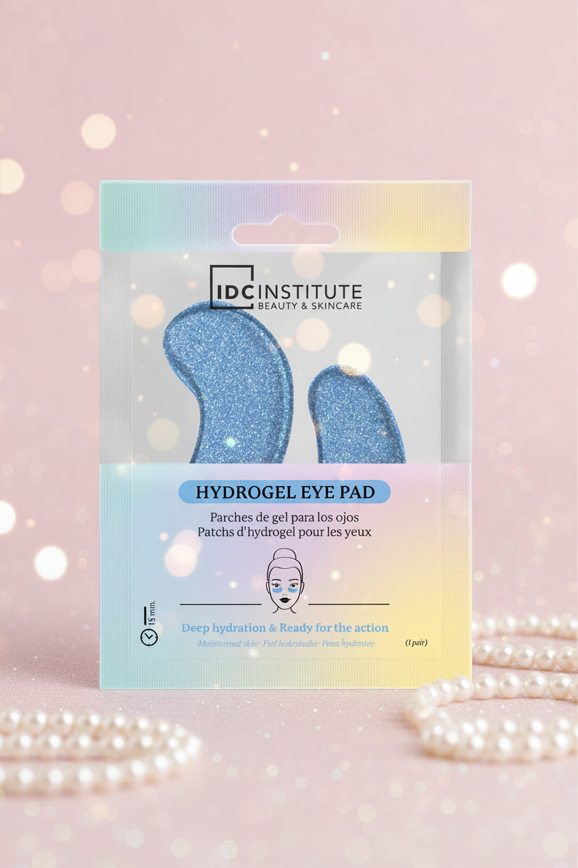 IDC Institute Hydrogel-Augenpads mit Glitzer in blau