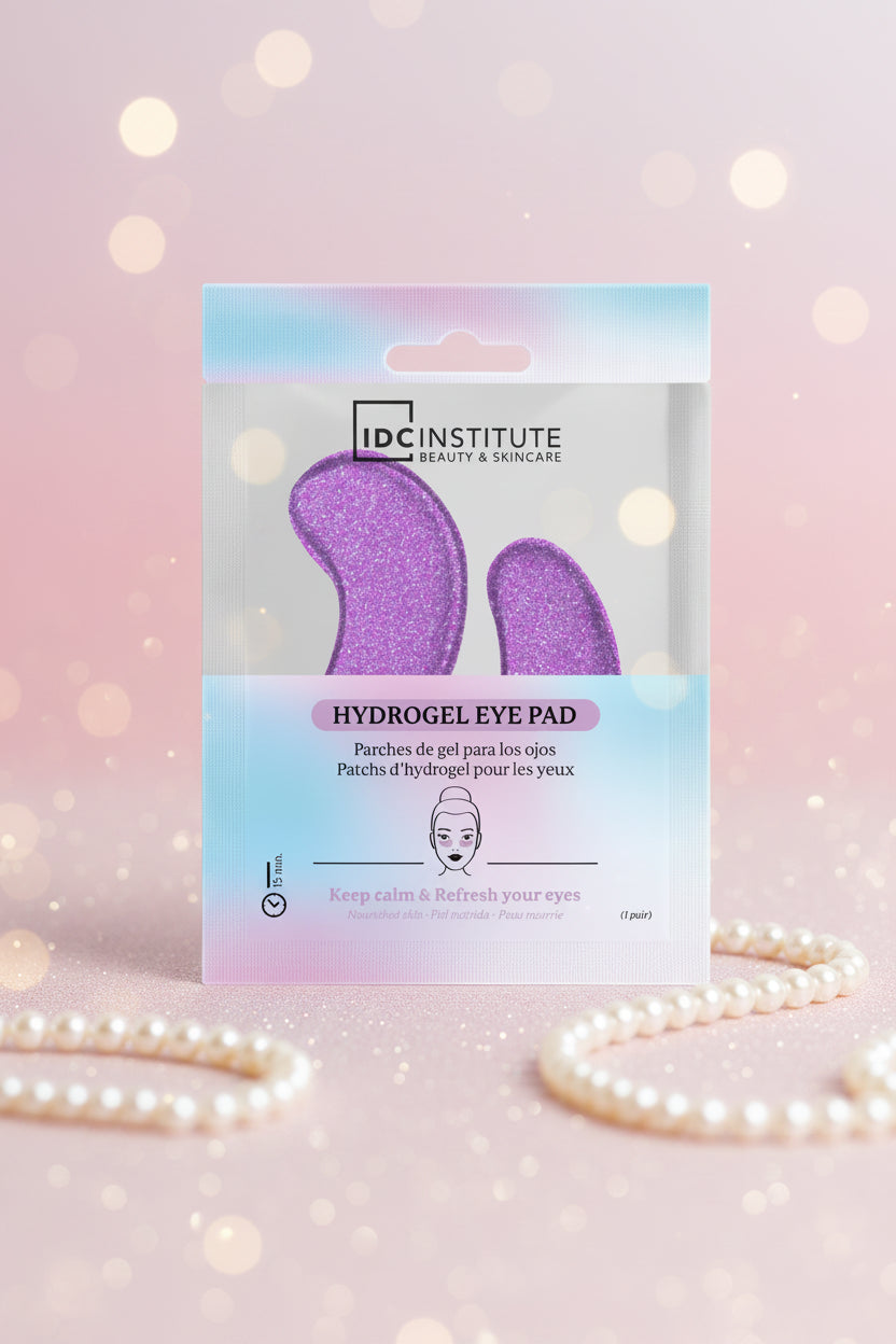 IDC Institute Hydrogel-Augenpads mit Glitzer in lila