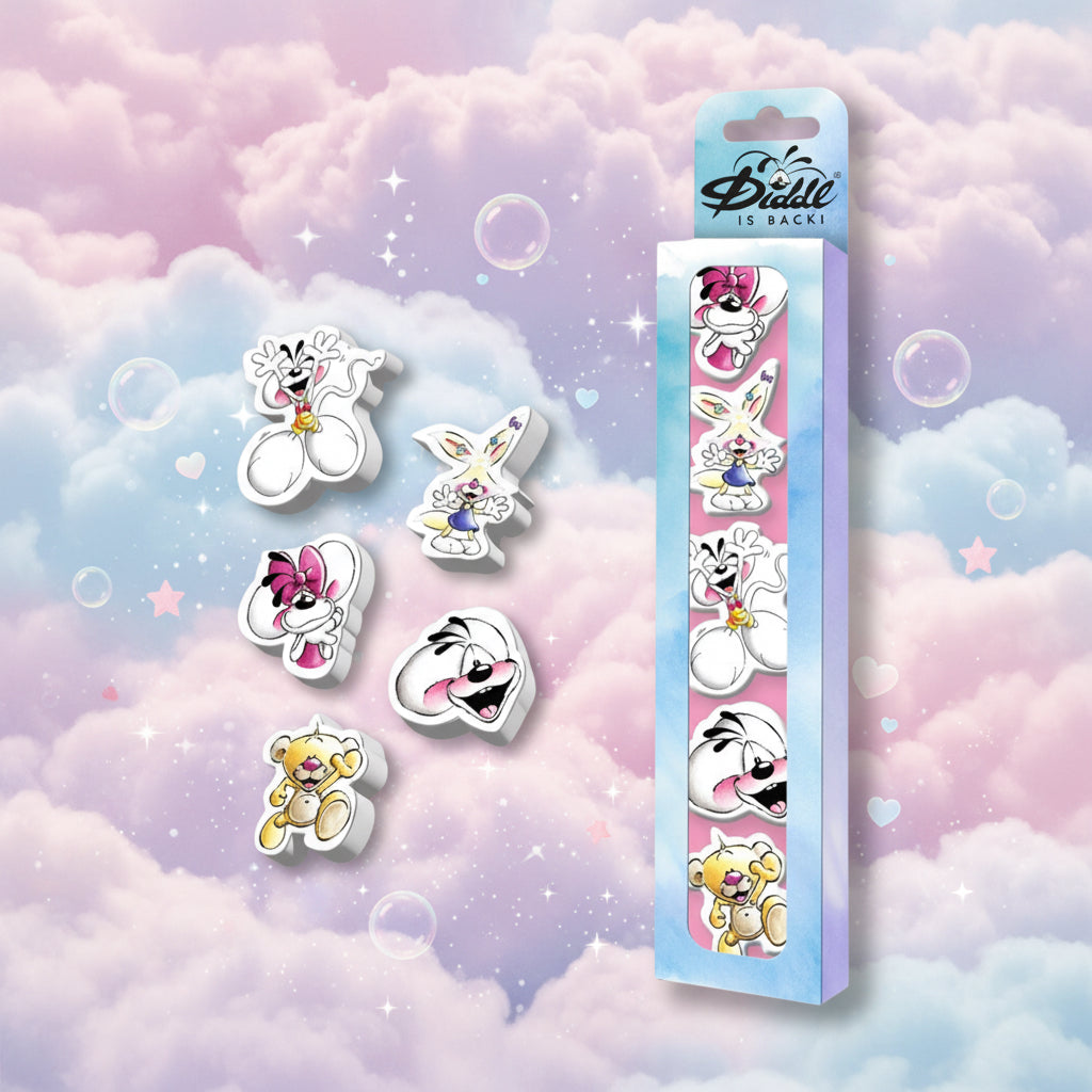 Diddl 3D-Radiergummis-Set