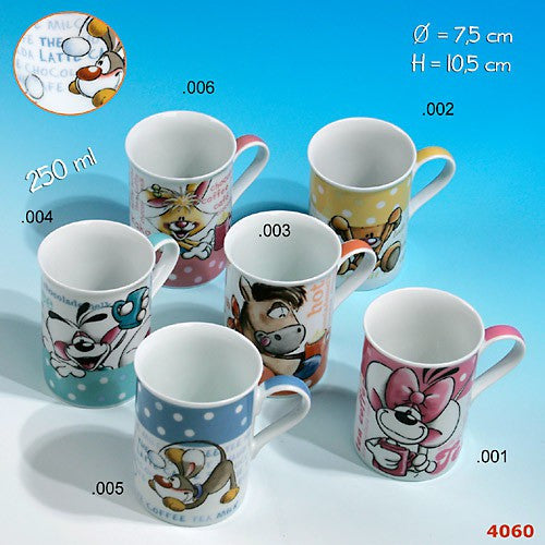 Diddl Becher mit Punktdesign