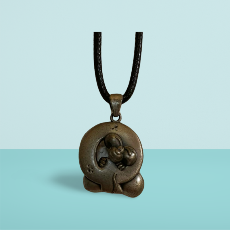 Diddl necklace with letters, display model / without packaging
