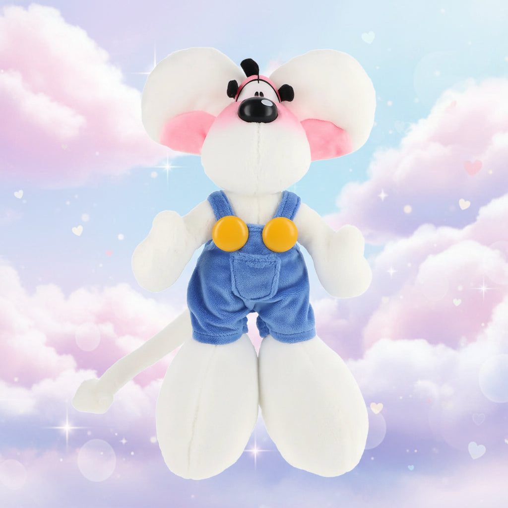 Peluche Diddl en salopette, 30 cm
