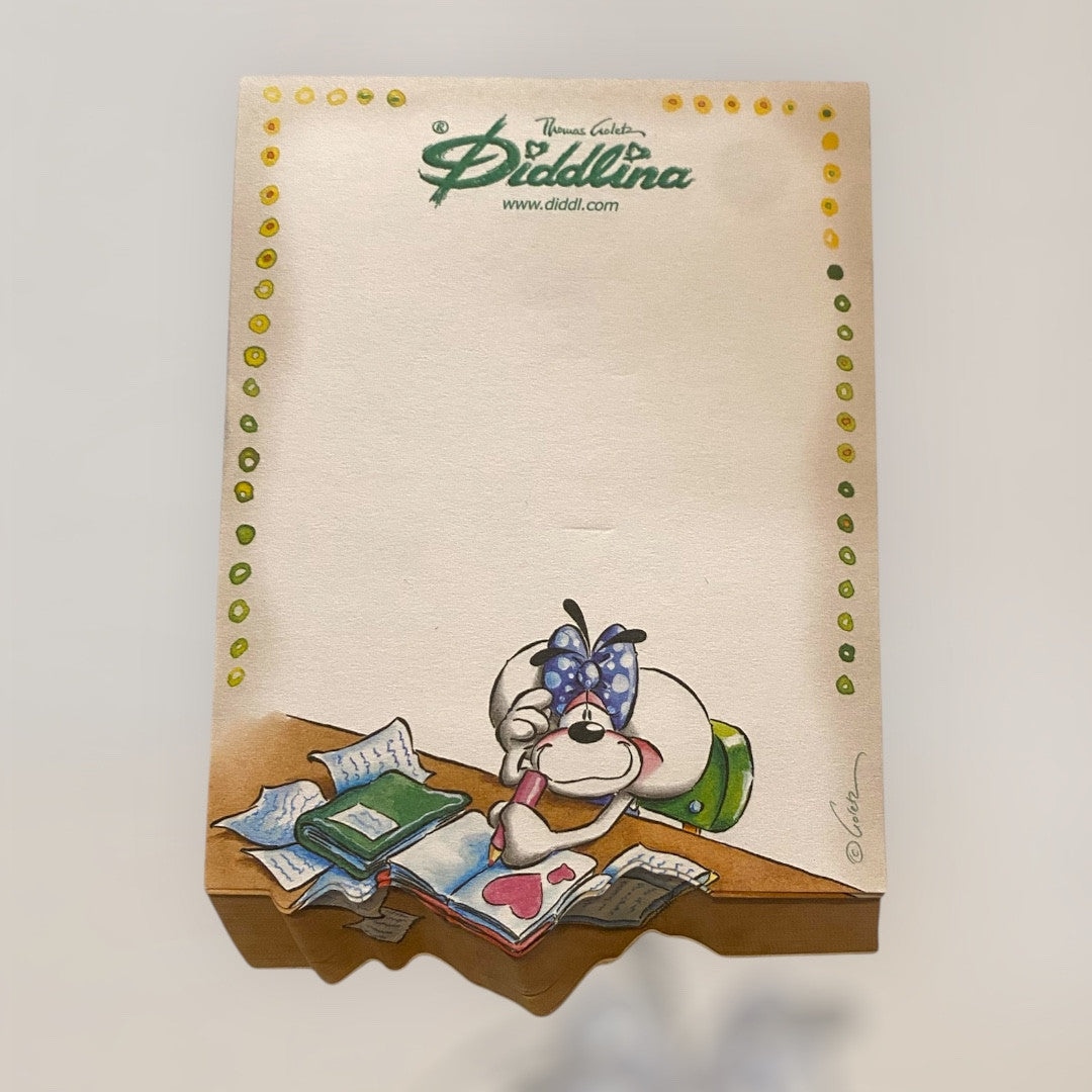 Diddl Relief-Blatt Nr. 29 Diddlina am Schreibtisch