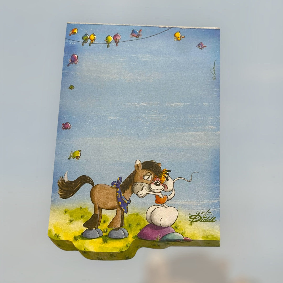 Diddl Relief Sheet No. 63 Horse Cuddler