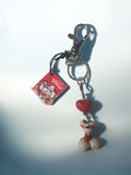 Diddl keychain with heart