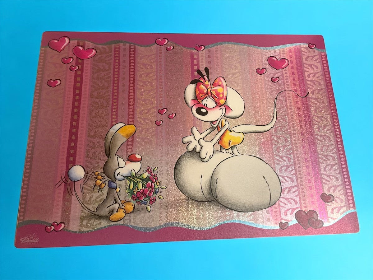 Diddlina und Bibombl Blumen Schreibtischunterlage 42 cm  x 50 cm