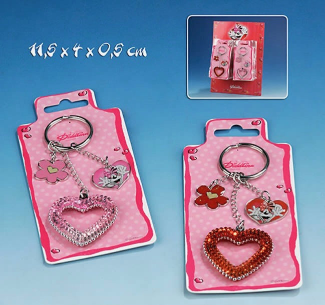 Diddlina Herz-Schlüsselanhänger