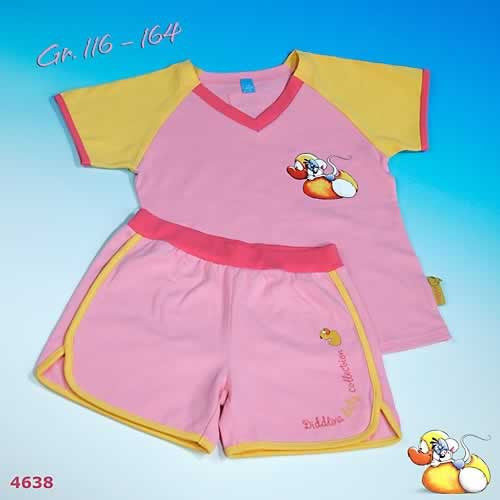 Diddlina Pyjama kurz Badserie