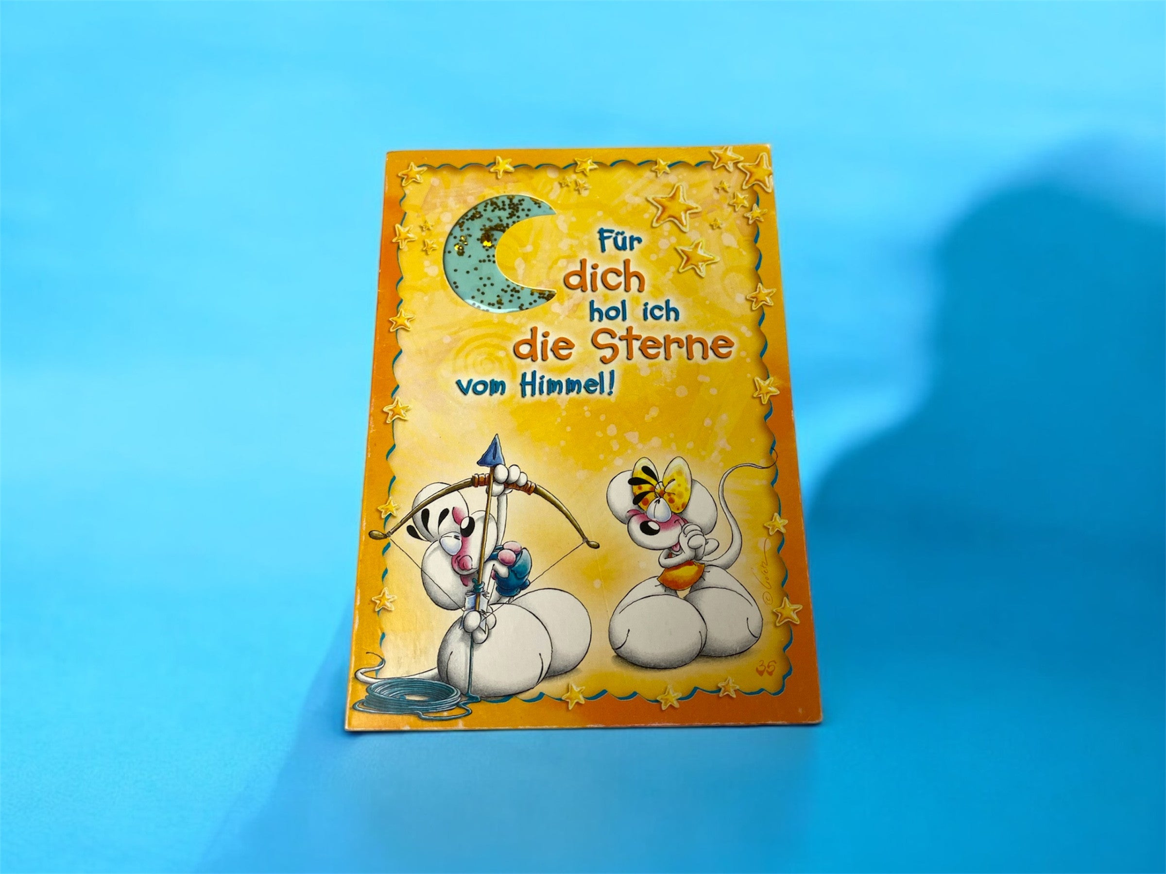 Glitzerige Fensterkarte Nr. 35d Ausstellungsmodell