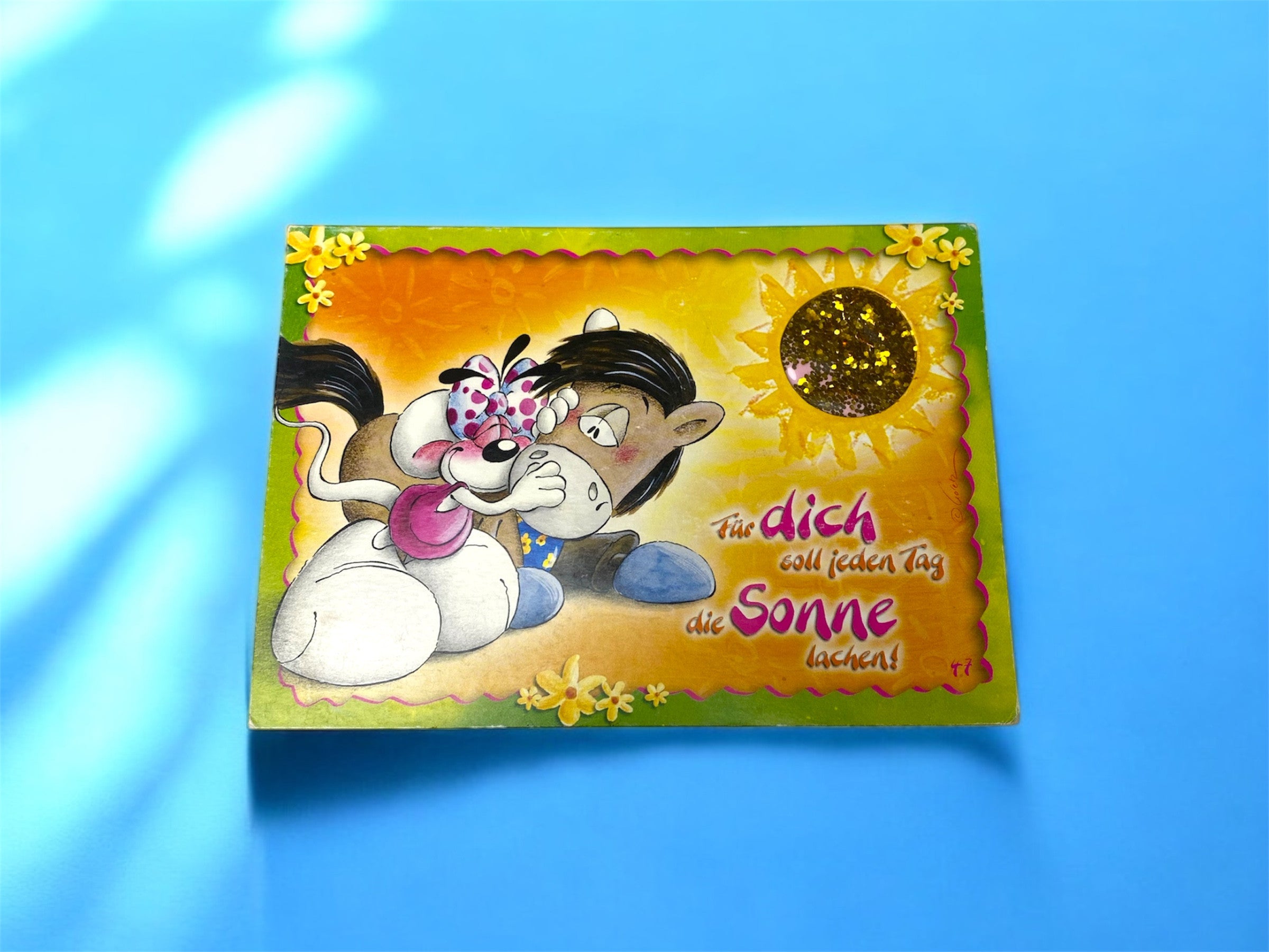 Glitzerige Fensterkarte Nr. 47d Ausstellungsmodell