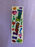 Glitter sticker I love you