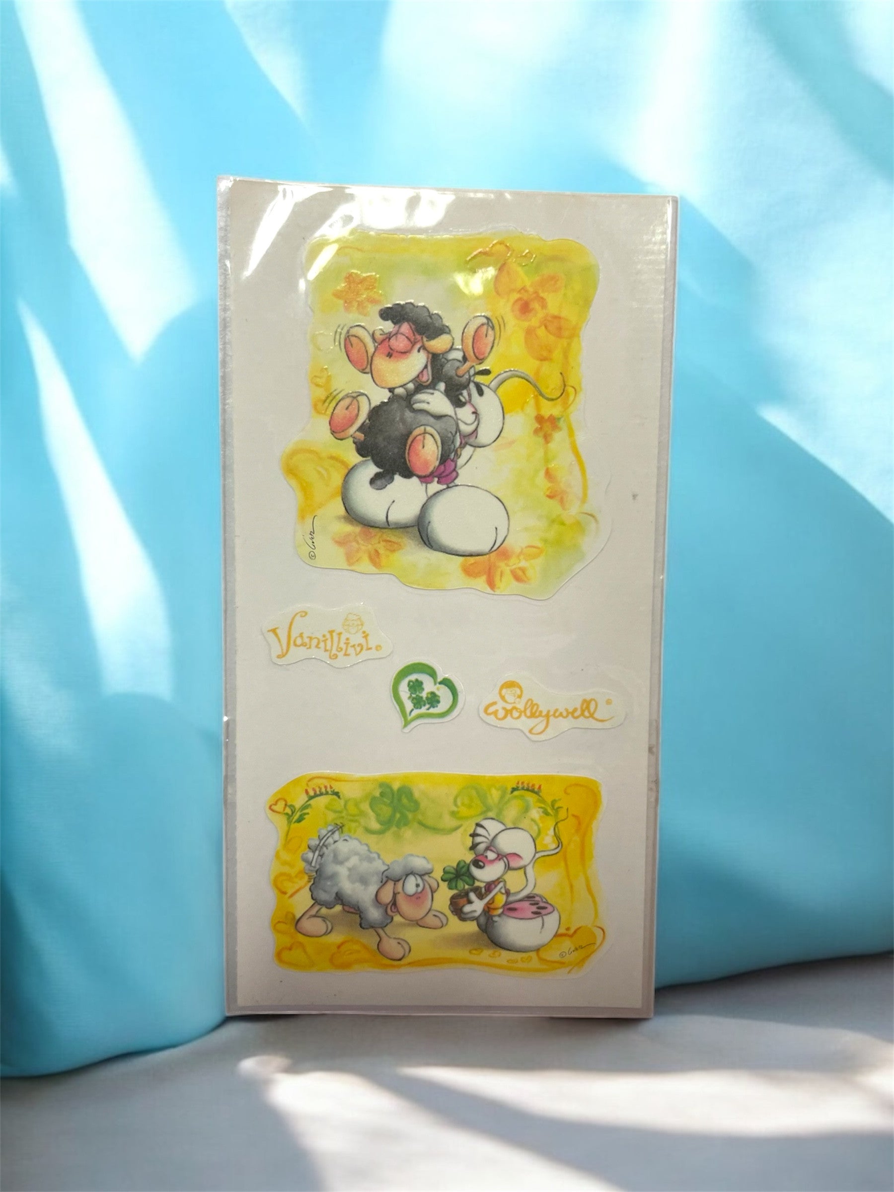 Leuchtsticker Vanillivi, Wollywell und Diddl