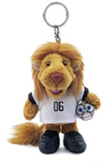 Nici key ring Goleo white World Cup 2006 50595