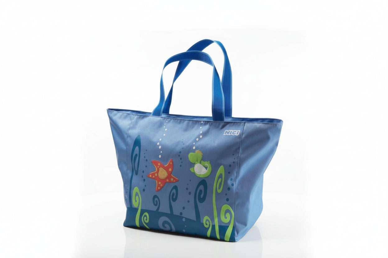 Nici Strandtasche Seafriends blau