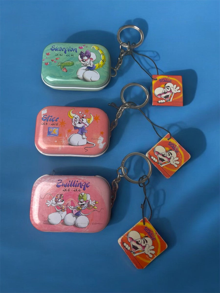 Boîte en métal Diddl avec pendentif signe du zodiaque